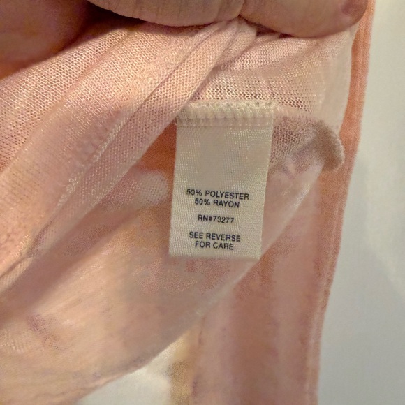 Mudd Women's Light Pink Long Sleeve Tee - Picture 3 of 4